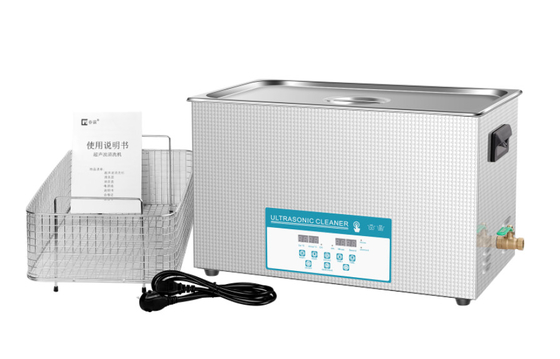 líquido de limpeza ultrassônico de Digitas da frequência 40khz com o tanque interno de 500x300x200mm