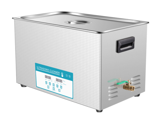 líquido de limpeza ultrassônico de Digitas da frequência 40khz com o tanque interno de 500x300x200mm