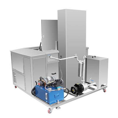 Líquido de limpeza ultrassônico automático industrial das peças 960L com sistema da filtragem