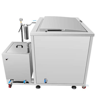 Líquido de limpeza ultrassônico industrial do motor do controle 61L do PLC com sistema 40khz 900W do filtro de óleo