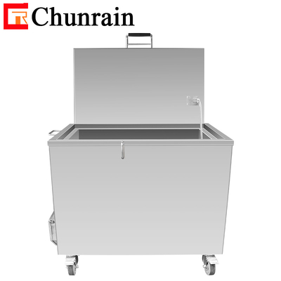 Tanque aquecido 1500W 80 Celsius Isolamento térmico 55 galões de remoção de óleo ultra-sônico limpador de pratos Tanque de imersão de cozinha