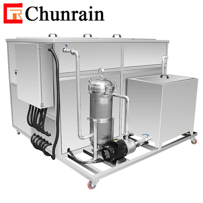 Limpeza industrial por ultra-som com sistema de filtros para aro de rodas, rolamentos de trocador de calor, limpeza de banho 1500L