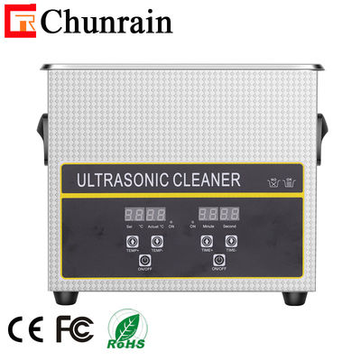 O líquido de limpeza ultrassônico pequeno de 3.2Liters 120W Digitas para o FCC dental das peças alistou
