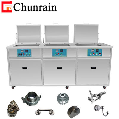 Tanques ultrassônicos do líquido de limpeza três do multi tanque das peças de motor 3000W 264L