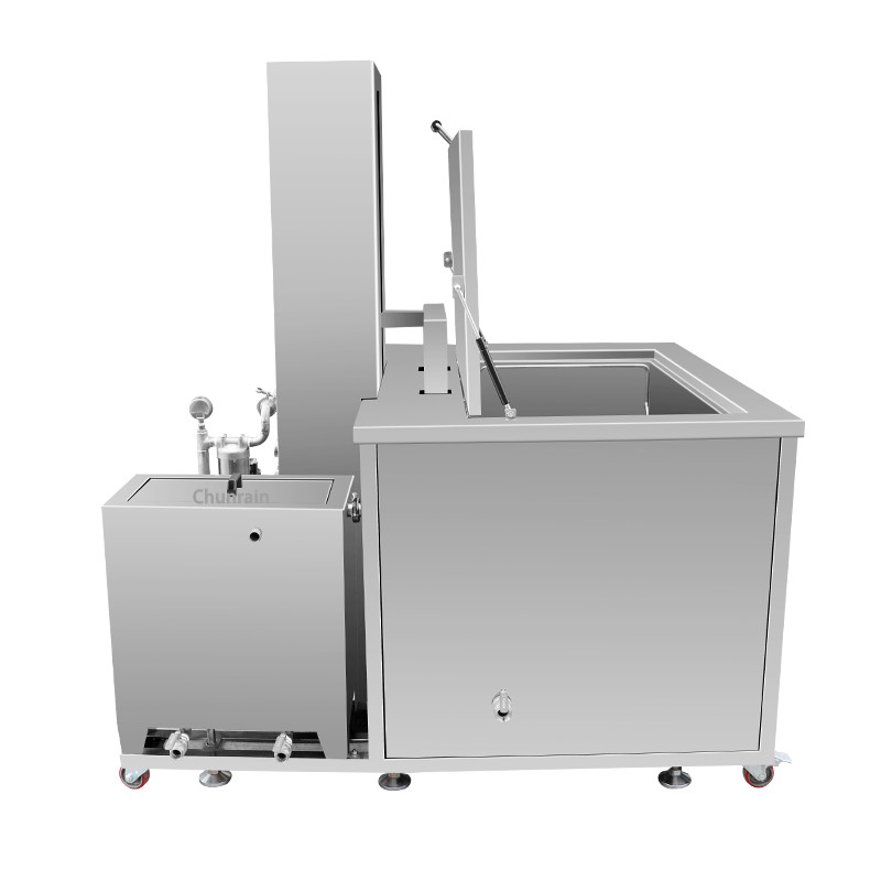 O avião parte o líquido de limpeza ultrassônico da grande capacidade com sistema do filtro e do elevador