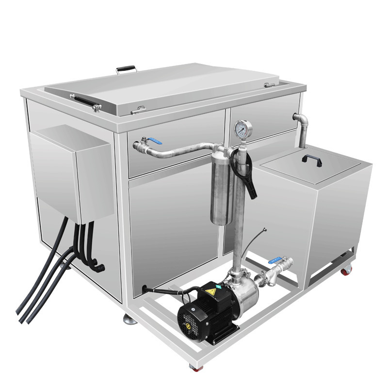 Líquido de limpeza ultrassônico industrial das peças de automóvel 88L com sistema do filtro de óleo