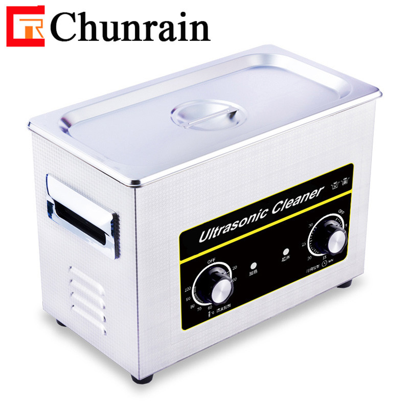 Chunrain CR-030 4L 180W Alta Frequência Ultrassônica Limpeza Mecânica temporizador para Dentes falsos
