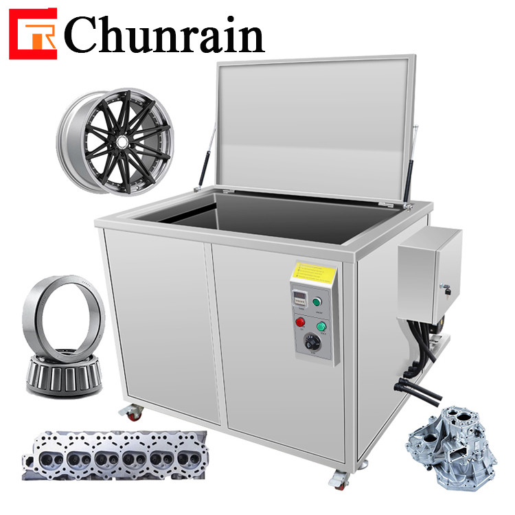 Máquina de limpeza por ultra-som Chunrain 108L 40kHz Filtro de capuz industrial tinta de carbono Motor de limpeza tanque banho