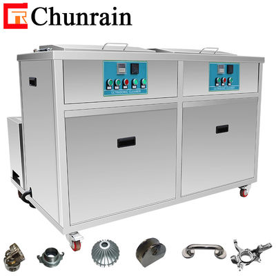 ChunRain CR-2144GH 0-7200W Limpador ultrassônico industrial de potência ajustável com 2 tanques de filtragem e secagem de água quente e desengorduramento