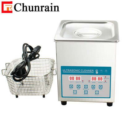 CR-010S 2L 60W Professional Desktop Digital Ultrasonic Cleaner com aquecedor e Degas e Semiwave para laboratório dentário