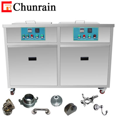 ChunRain CR-2144GH 0-7200W Limpador ultrassônico industrial de potência ajustável com 2 tanques de filtragem e secagem de água quente e desengorduramento