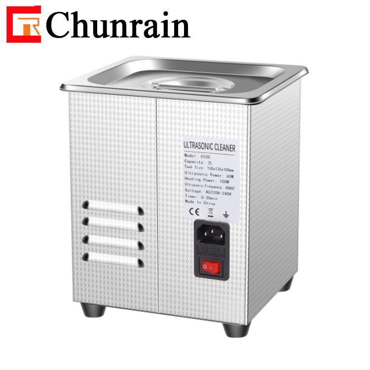 CR-010S 2L 60W Professional Desktop Digital Ultrasonic Cleaner com aquecedor e Degas e Semiwave para laboratório dentário